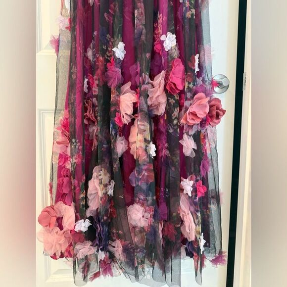 Dress the Population Aurea Floral Print Off the Shoulder Gown | retail $748 - Picture 12 of 16